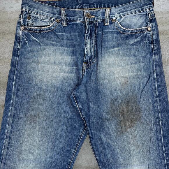 Vintage Y2K Lucky Brand Jeans 33x32 Bootcut Flared Fit Bell Bottoms Medium Wash - Picture 5 of 5